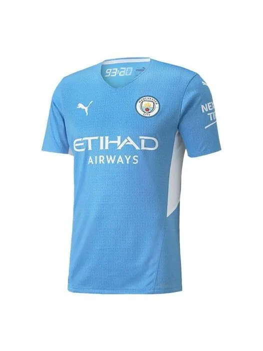 Спортивная футболка manchester city home authentic soccer jersey 'blue' Puma — изображение 1 из 2, синий