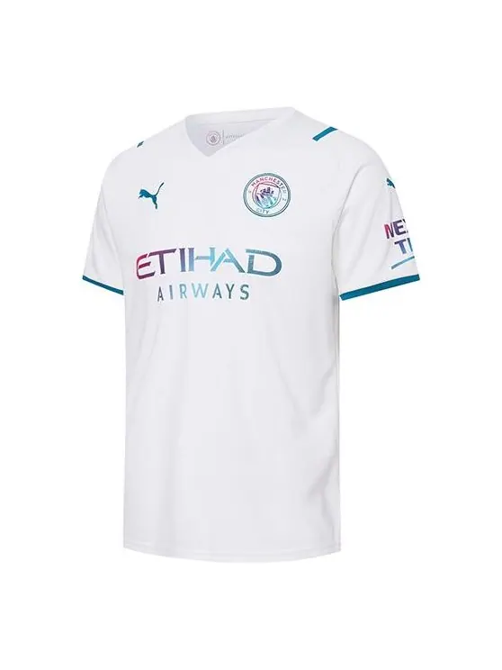 Спортивная футболка manchester city soccer jersey away replica jersey 'white' Puma — изображение 1 из 2, белый