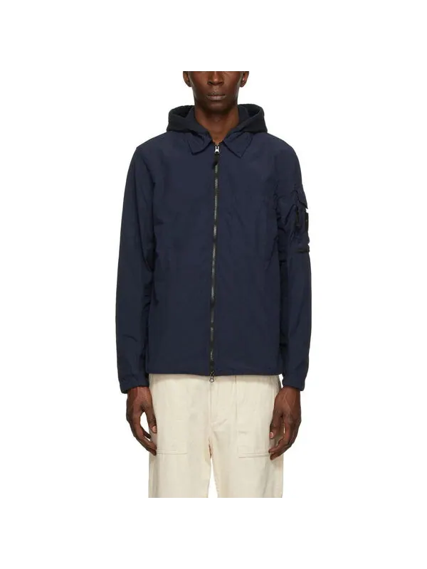 Куртка naslan light overshirt 'blue' Stone Island — изображение 3 из 3, синий