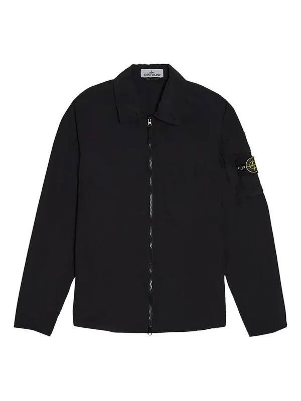 Куртка naslan light overshirt 'black' Stone Island — изображение 1 из 2, черный