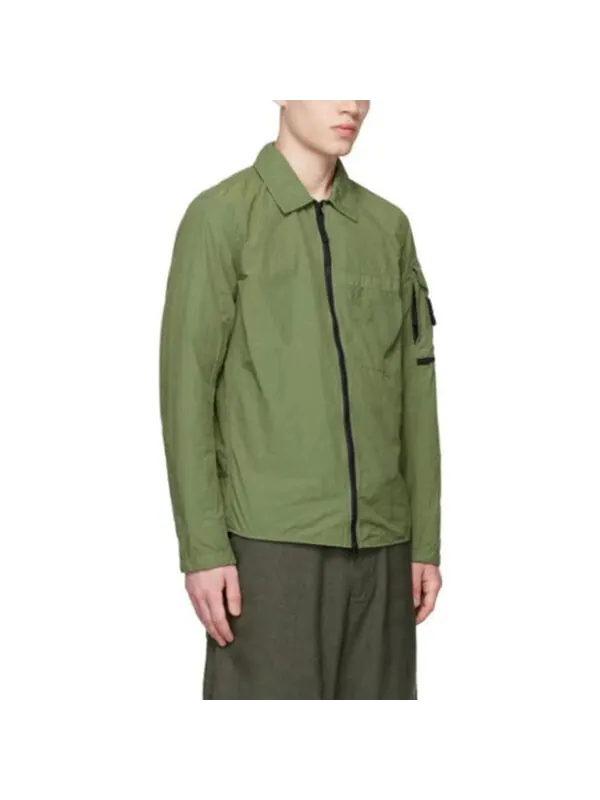 Куртка naslan light jacket 'olive' Stone Island — изображение 4 из 4, оливковый зеленый