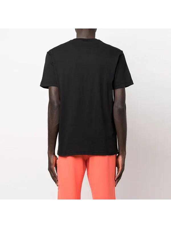 Футболка pocket classic logo patch t-shirt 'black' Stone Island — изображение 2 из 3, черный