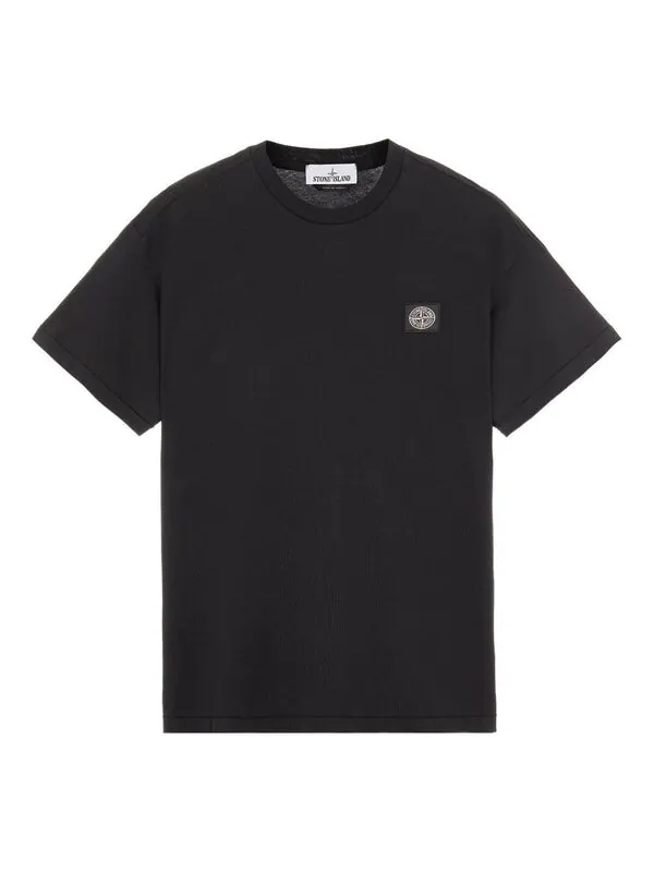 Футболка patch logo t-shirt 'black' Stone Island — изображение 1 из 2, черный