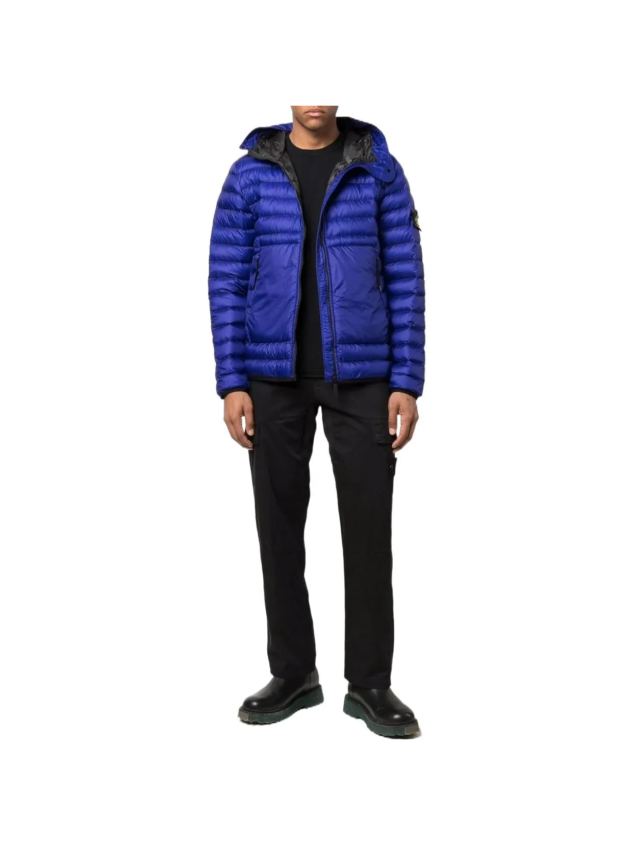 Пуховик мужской Stone Island — изображение 2 из 4, синий