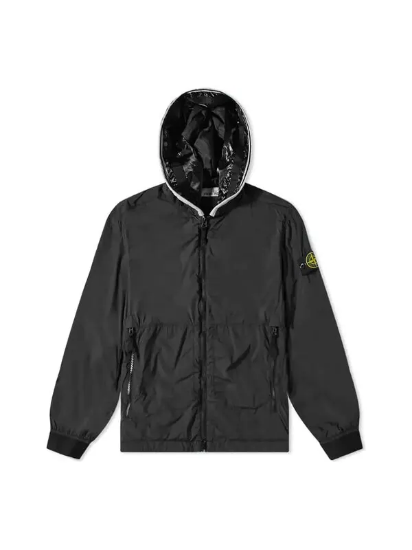 Куртка snylon-tc hooded jacket 'black' Stone Island — изображение 1 из 3, черный