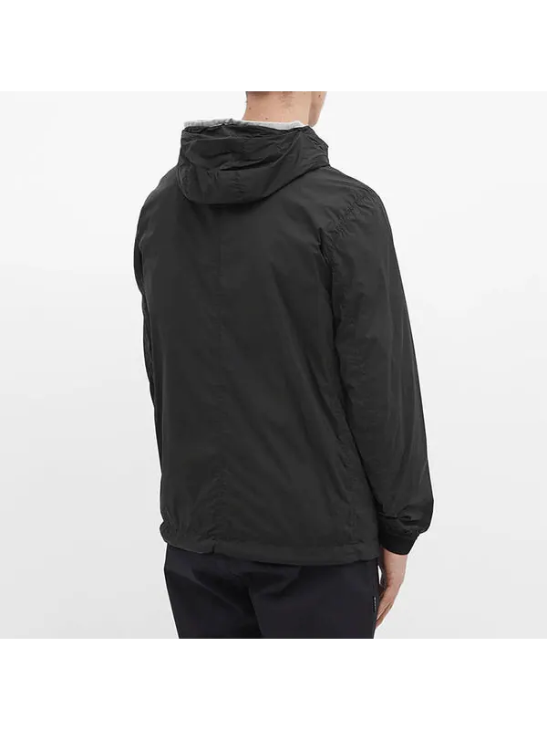 Куртка snylon-tc hooded jacket 'black' Stone Island — изображение 2 из 3, черный