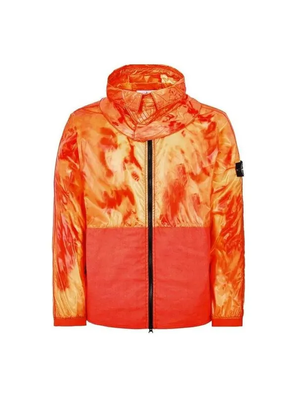 Куртка heat reactive hooded nylon jacket 'orange' Stone Island — изображение 1 из 2, оранжевый