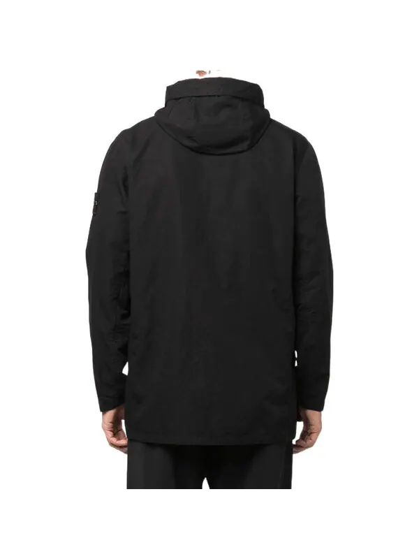 Куртка garment dyed field jacket 'black' Stone Island — изображение 4 из 4, черный