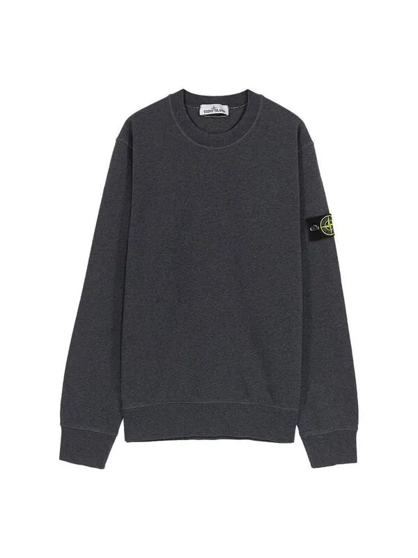Толстовка classic fleece crewneck sweatshirt 'dark grey' Stone Island — изображение 1 из 2, серый