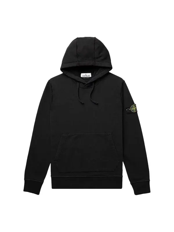 Толстовка hoodie 'black' Stone Island — изображение 1 из 3, черный