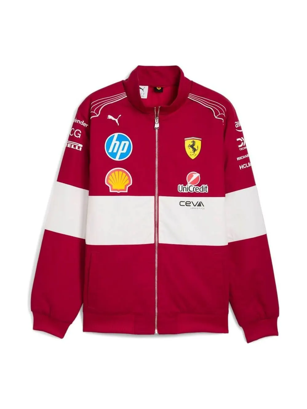 Гоночная куртка Puma x Scuderia Ferrari, цвет «Темно-вишневый» — изображение 1 из 2