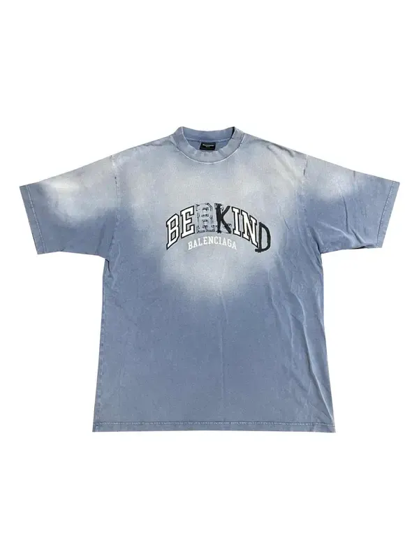 Футболка be kind crewneck t-shirt 'blue' Balenciaga — изображение 1 из 4, синий