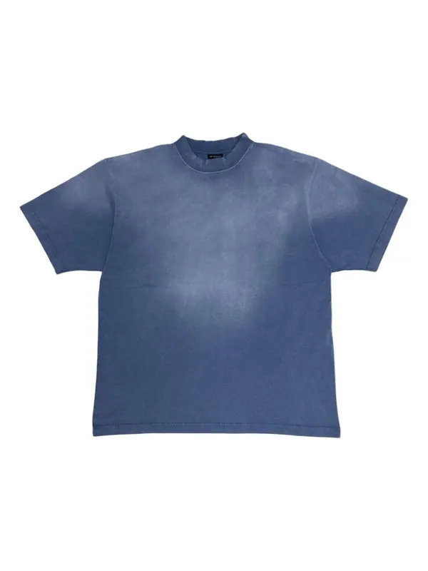 Футболка hand-drawn t-shirt 'blue' Balenciaga — изображение 1 из 4, синий