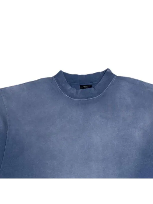 Футболка hand-drawn t-shirt 'blue' Balenciaga — изображение 3 из 4, синий