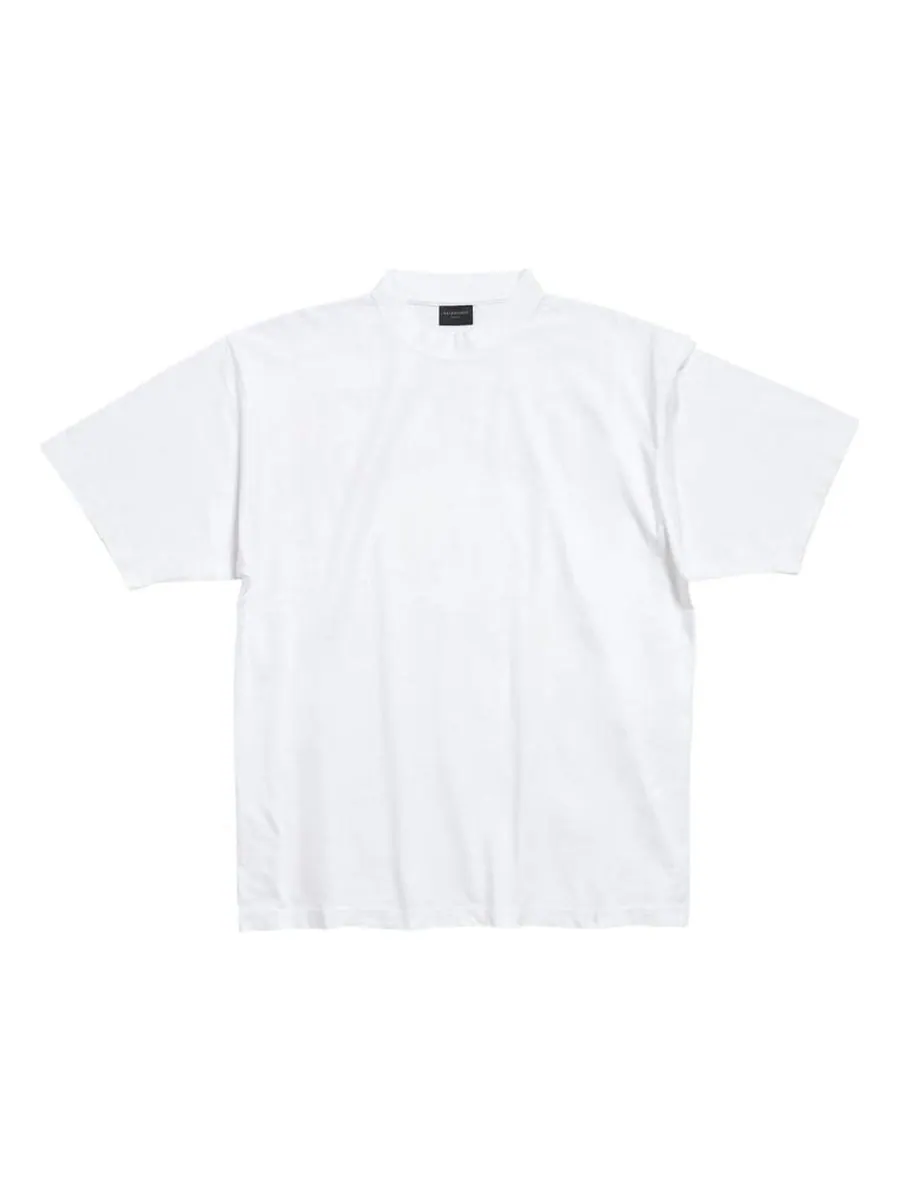 Футболка Balenciaga Hand-Drawn T-shirt Medium Fit 'White' — изображение 1 из 6, белый