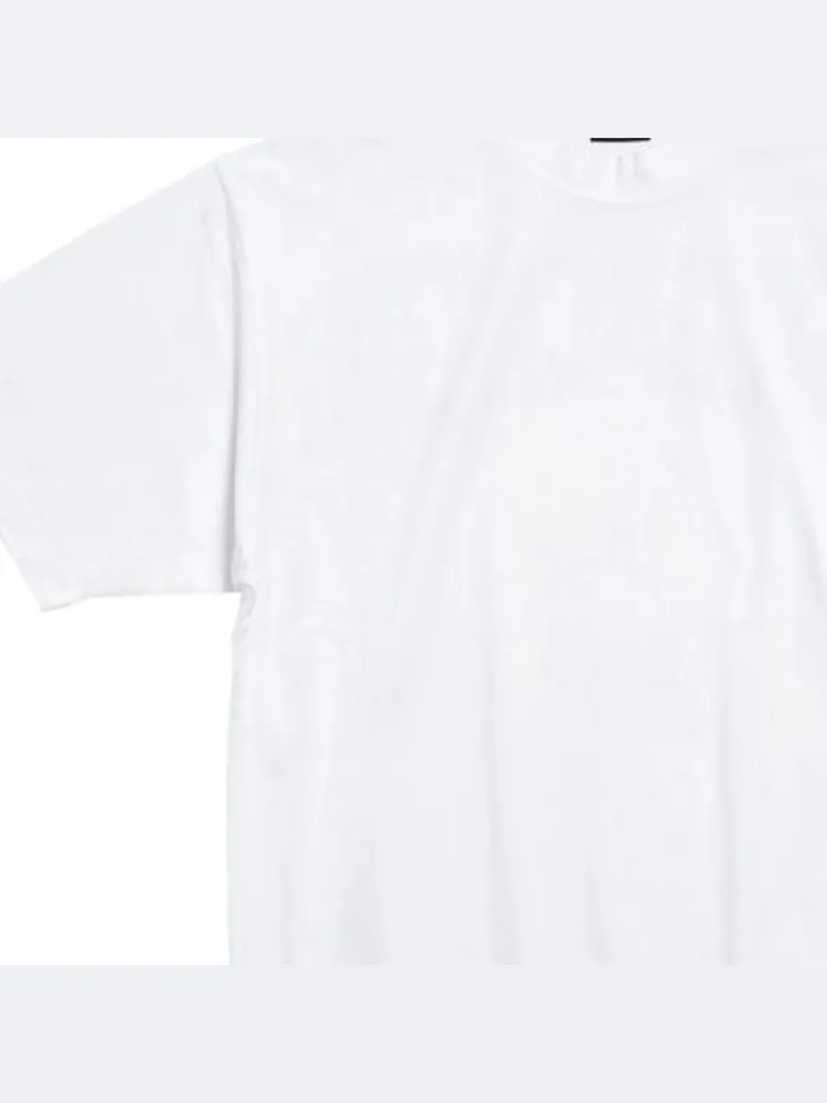 Футболка Balenciaga Hand-Drawn T-shirt Medium Fit 'White' — изображение 5 из 6, белый