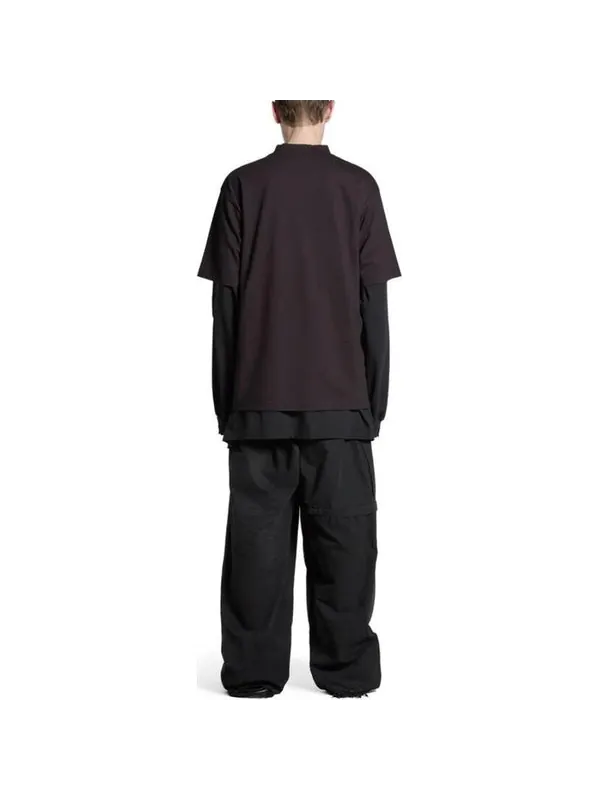 Футболка lo_ve t-shirt 'black grey' Balenciaga — изображение 4 из 4, черный/серый