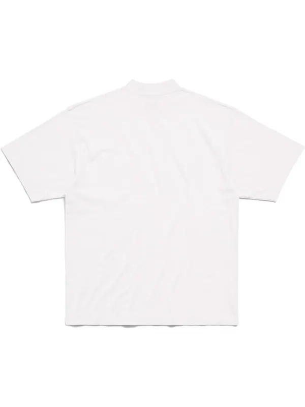 Футболка lo_ve t-shirt 'off white' Balenciaga — изображение 2 из 4, белый/черный