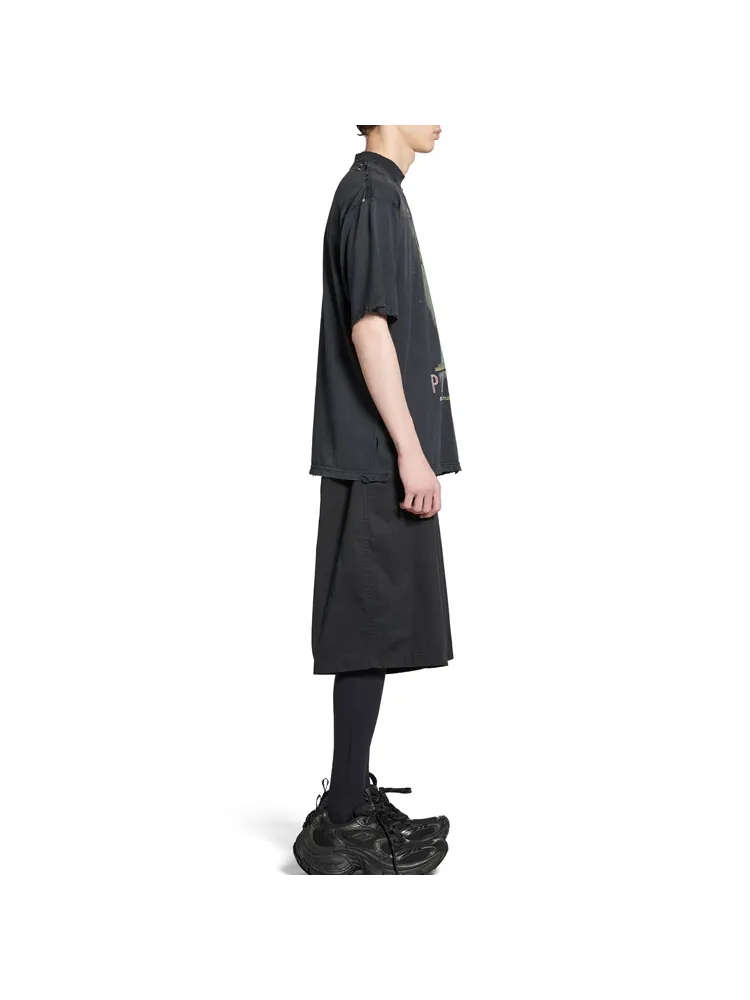 Футболка Balenciaga Paris Liberty Medium Fit — изображение 5 из 8, черный