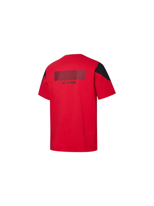 Футболка ac milan ftbl culture t-shirt 'red' Puma — изображение 2 из 2, красный