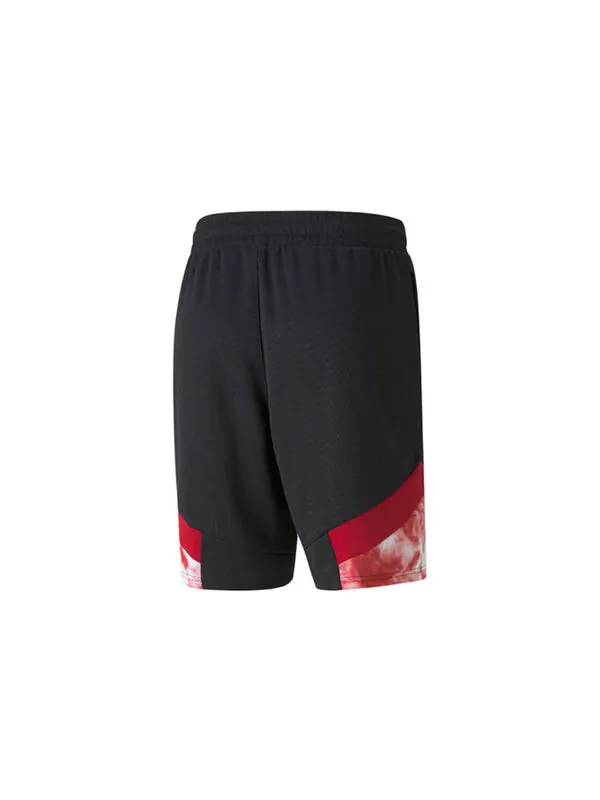 Шорты acm iconic mcs mesh shorts logo 'red' Puma — изображение 2 из 4, красный/черный