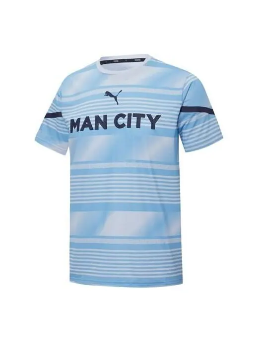 Спортивная футболка mcfc cny t-shirt 'blue' Puma — изображение 1 из 4, синий