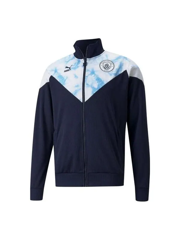 Куртка mcfc iconic mcs mesh track jacket 'blue' Puma — изображение 1 из 4, синий