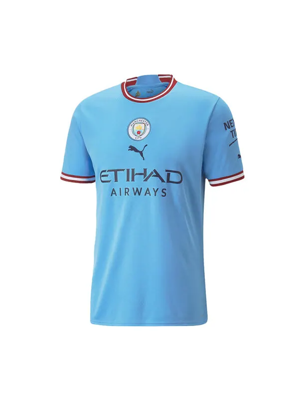 Футболка PUMA 2022/23 Manchester City FC Replica Jersey — изображение 1 из 1, светлый синий-красный