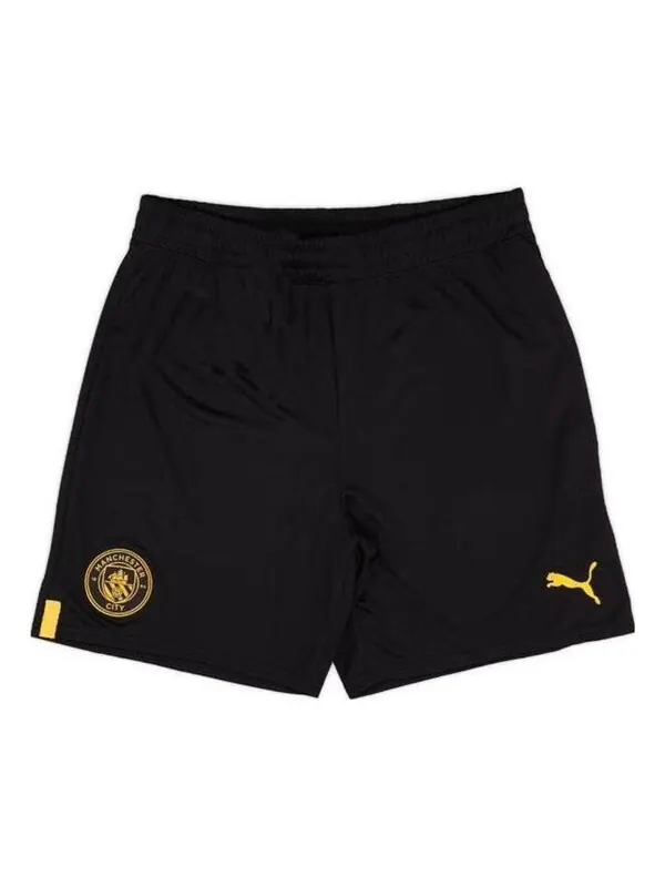 Шорты manchester city f.c. 22/23 replica shorts 'black gold' Puma — изображение 1 из 2, черный/золотистый