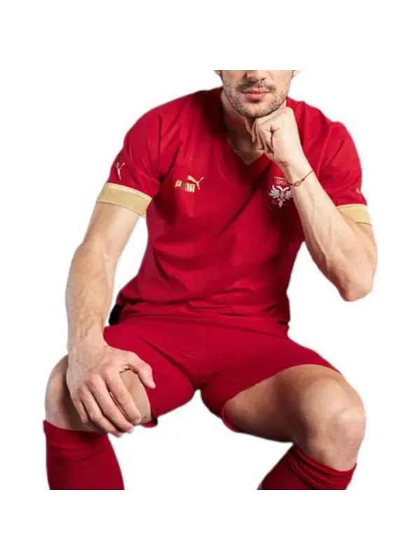 Спортивная футболка 2022 serbia home jersey 'red' Puma — изображение 3 из 3, красный