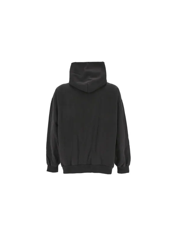 Толстовка logo hoodies 'black' Balenciaga — изображение 2 из 2, черный/белый/красный