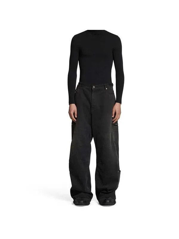 Брюки cargo pants 'black' Balenciaga — изображение 3 из 4, черный