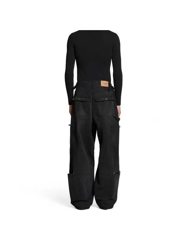 Брюки cargo pants 'black' Balenciaga — изображение 4 из 4, черный