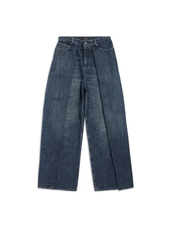 Брюки double side pants 'dark blue' Balenciaga — изображение 1 из 4, синий