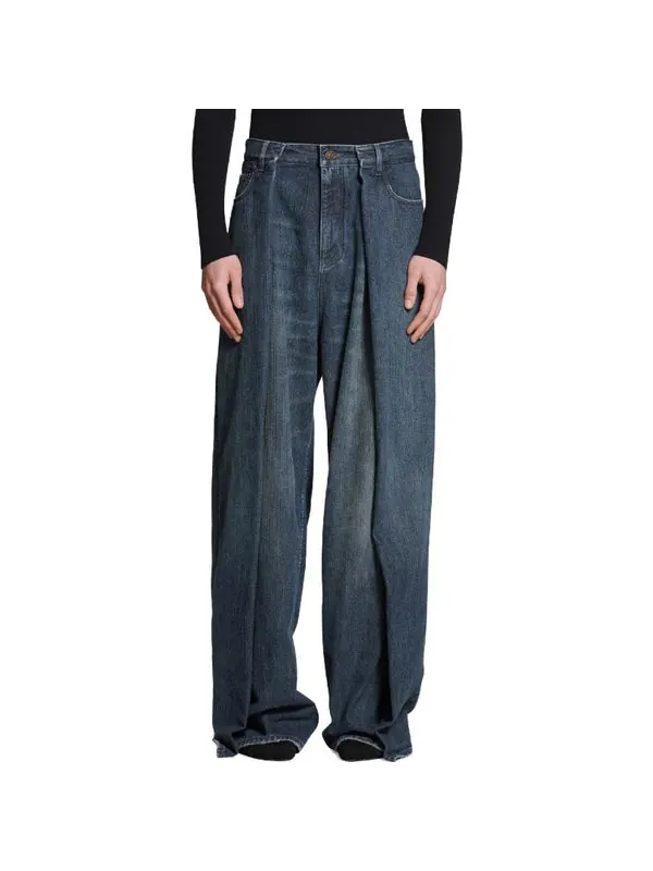 Брюки double side pants 'dark blue' Balenciaga — изображение 4 из 4, синий