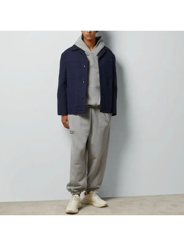 Брюки Gucci cotton sweattrouser with print 'grey' — изображение 2 из 4, серый