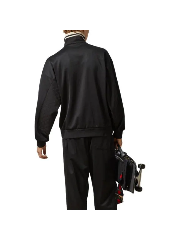 Куртка Gucci technical jersey half zip jacket — изображение 4 из 4, черный