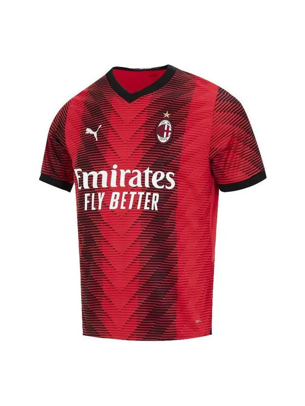 Спортивная футболка ac milan 23/24 jersey 'home' Puma — изображение 3 из 3, красный/черный