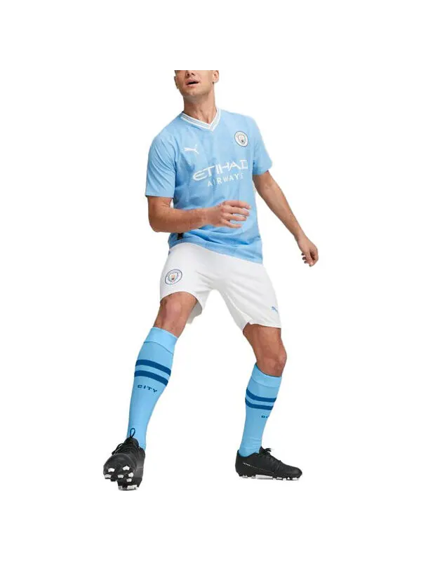 Спортивная футболка manchester city home jersey 'blue' Puma — изображение 3 из 4, синий