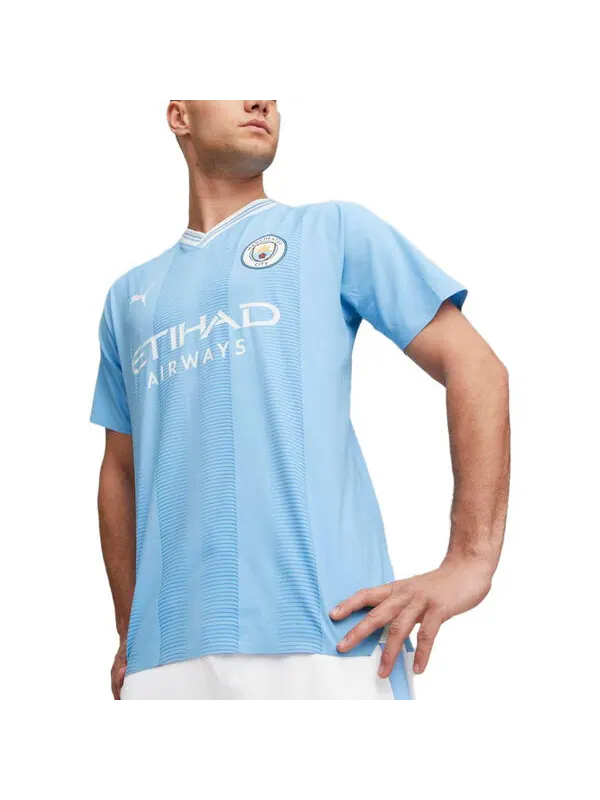 Спортивная футболка manchester city home jersey 'blue' Puma — изображение 4 из 4, синий