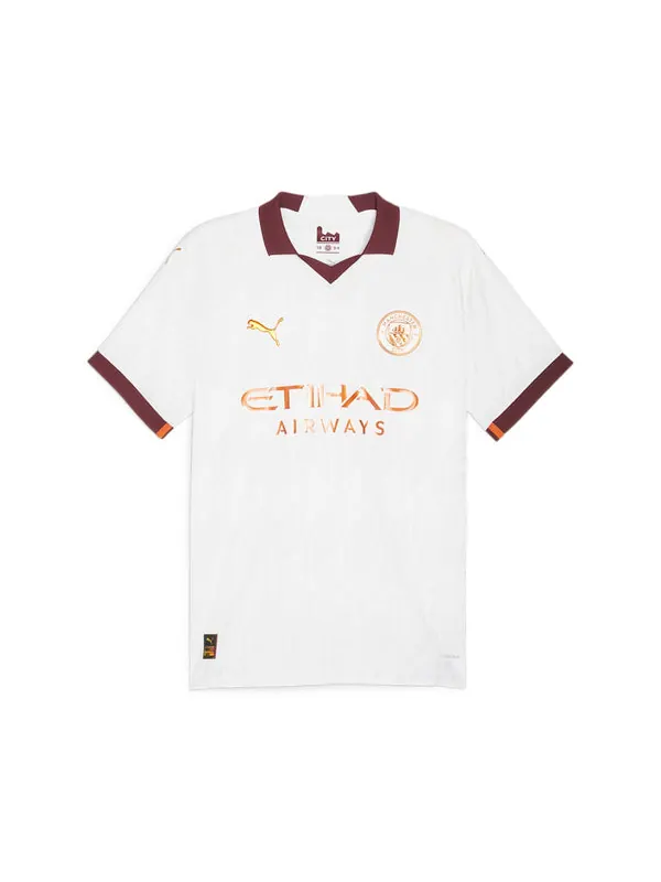Спортивная футболка manchester city 2023/24 men's authentic away jersey 'white' Puma — изображение 1 из 2