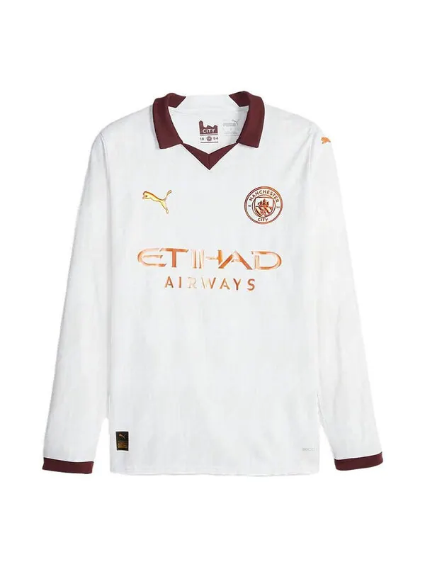 Спортивная футболка manchester city kids away shirt 2023/24 season 'white' Puma — изображение 1 из 1, белый