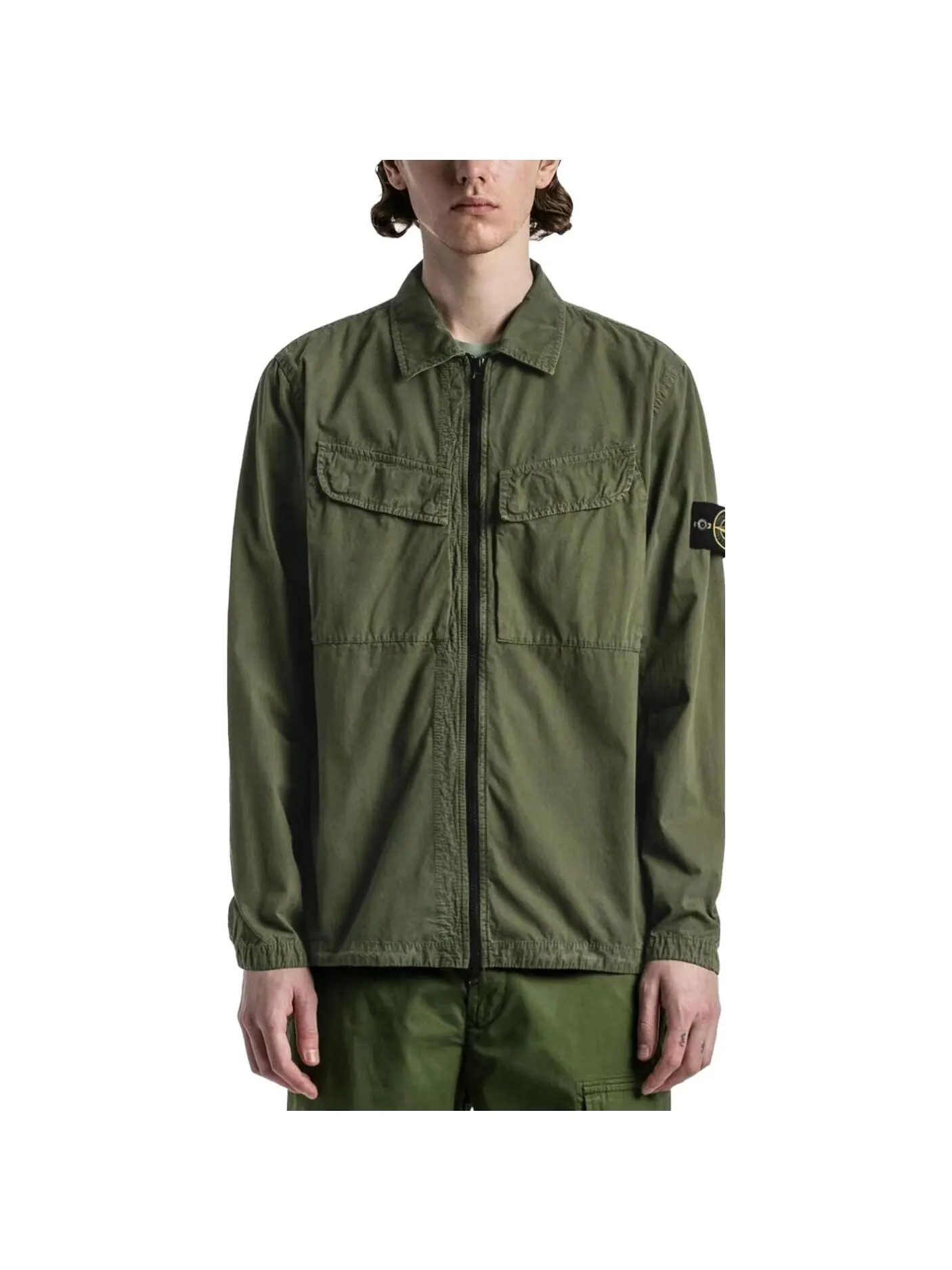 Куртка мужская зеленая Stone Island — изображение 4 из 5, зеленый