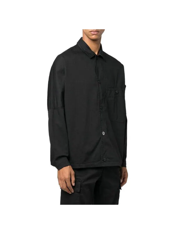 Куртка overshirt 'black' Stone Island — изображение 3 из 4, черный