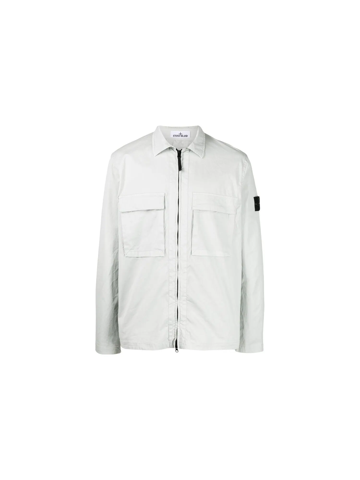 Куртка Stone Island Logo Zip — изображение 2 из 4, белый