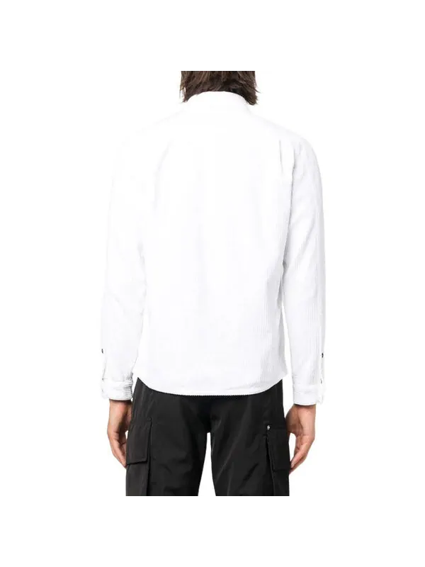 Рубашка cord overshirt 'white' Stone Island — изображение 2 из 3, белый