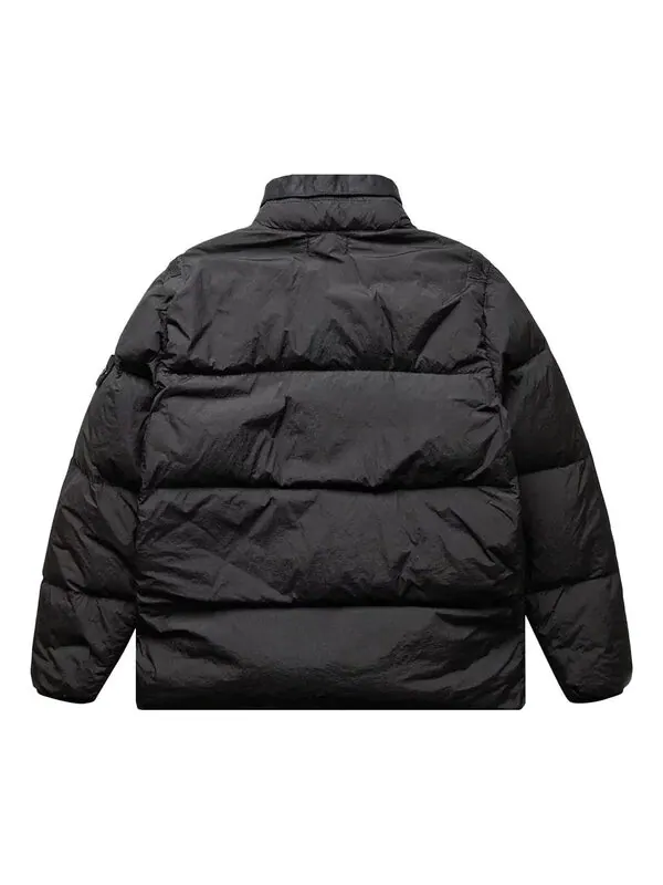 Куртка logo patch padded jacket 'black' Stone Island — изображение 2 из 2, черный