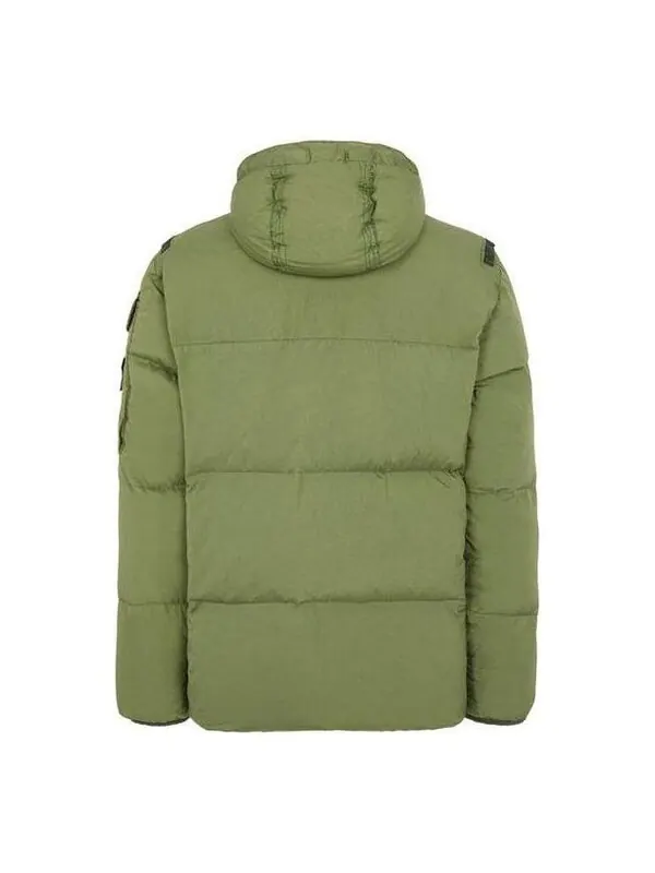 Куртка crinkle reps down jacket 'green' Stone Island — изображение 2 из 2, зеленый