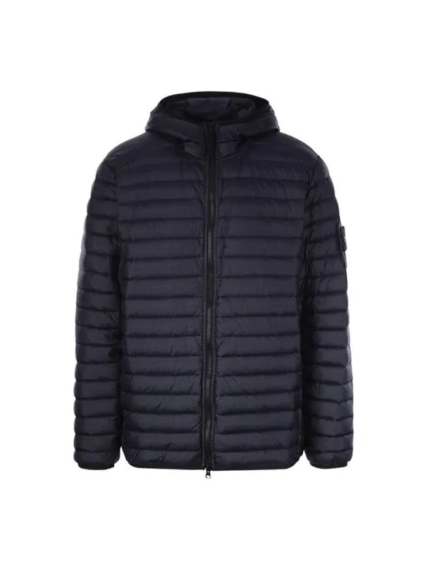 Куртка lightweight hooded down jacket 'black' Stone Island — изображение 1 из 4, черный