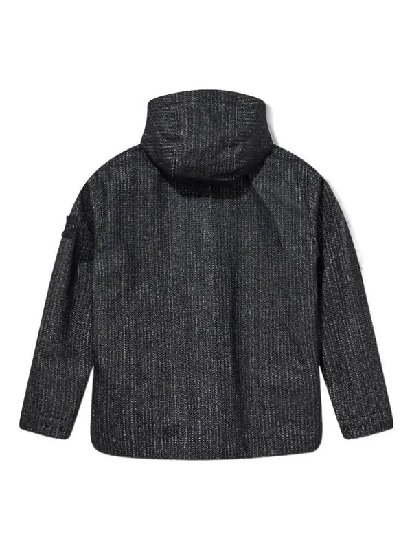 Куртка needle punched reflective jacket 'grey' Stone Island — изображение 2 из 2, серый
